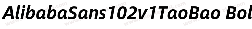AlibabaSans102v1TaoBao Bold字体转换